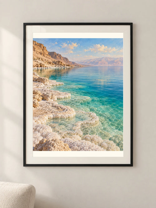אור על ים המלח — תמונה לבית — framed — minimal-room-v3
