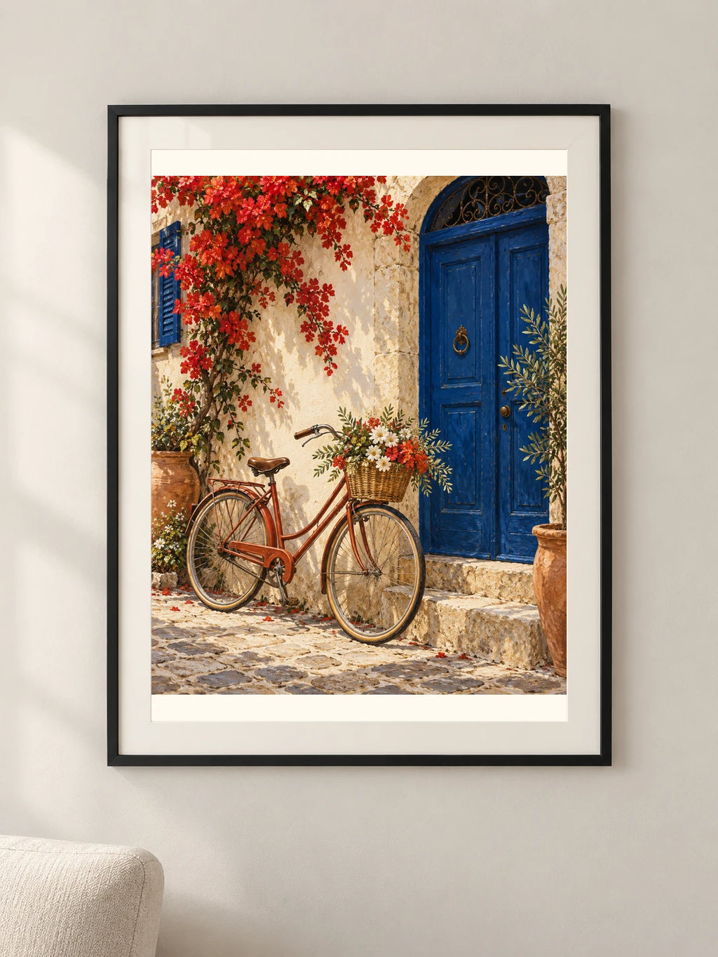 אופניים בצבע שמש — תמונה לבית — framed — minimal-room-v3