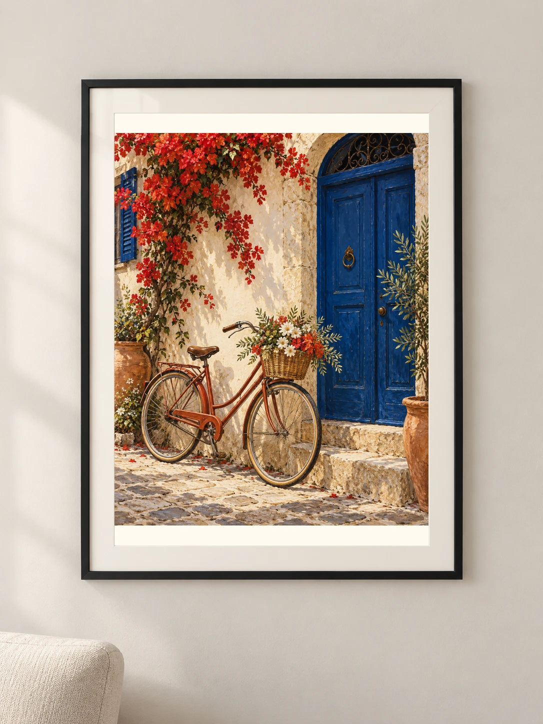 אופניים בצבע שמש — תמונה לבית — framed — minimal-room-v3