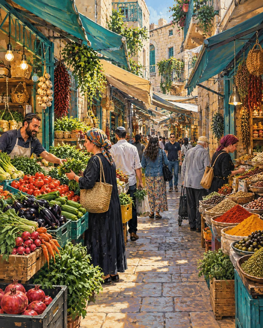 צבעים במחנה יהודה — האיור המלא