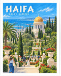 הגנים הבהאיים בחיפה — פוסטר מאויר