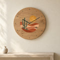 שעון עץ — מדבר — room — oak-clock-room-v1