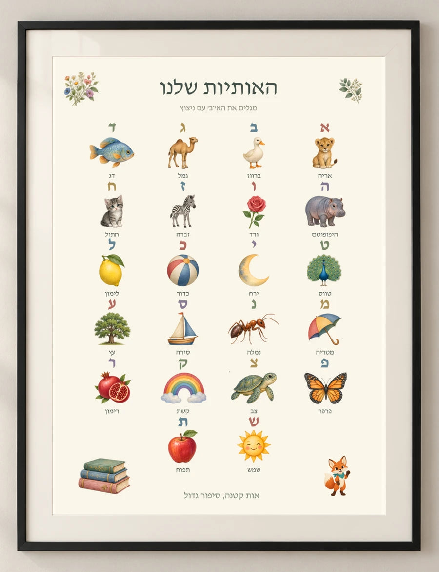 האותיות שלנו — detail — minimal-room-v3