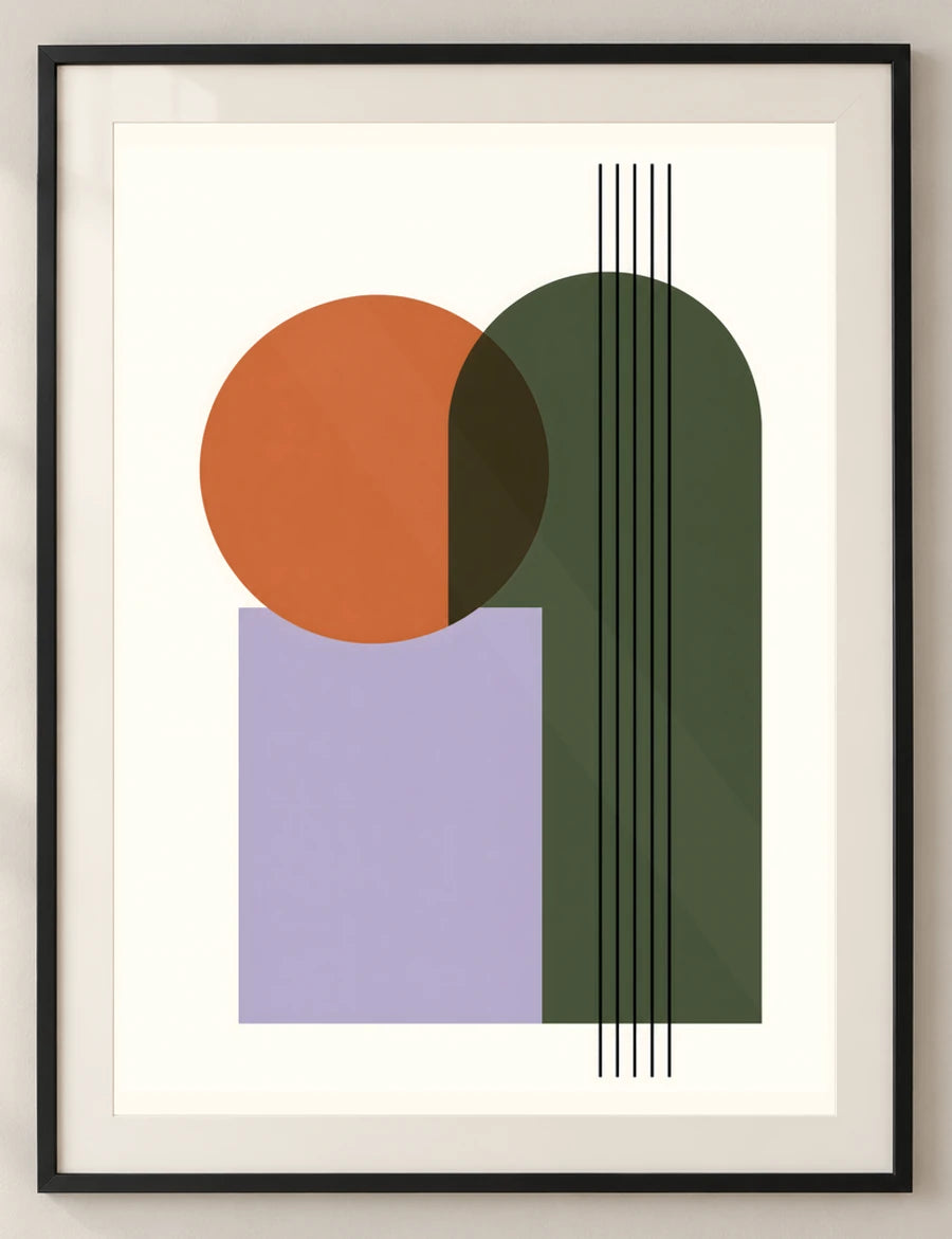 מסלולים — פוסטר אמנות מקורי — detail — minimal-room-v3