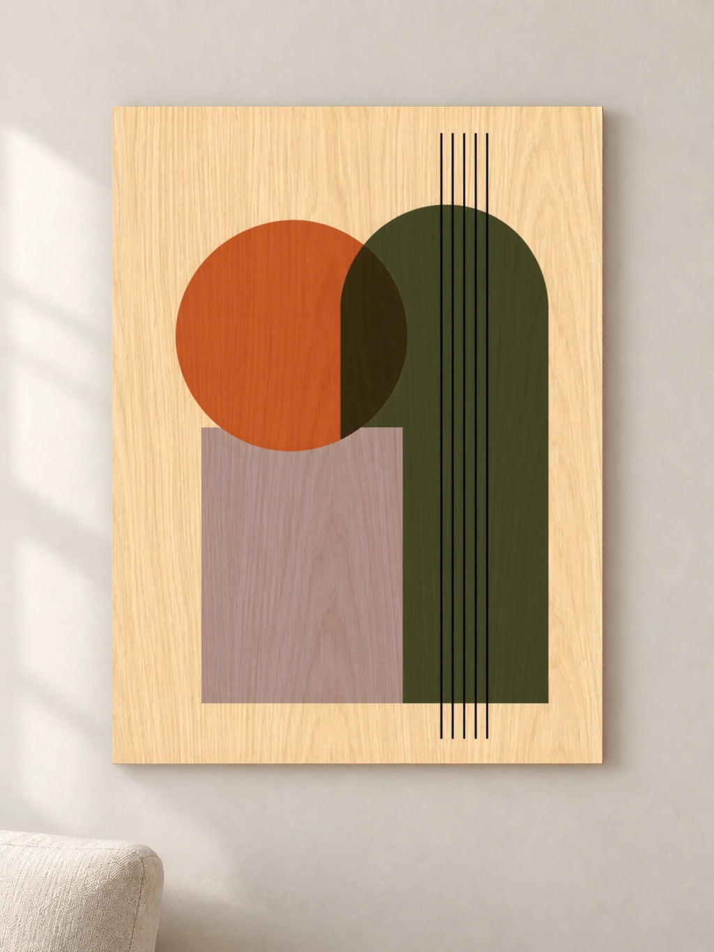 מסלולים — פוסטר אמנות מקורי — wood — minimal-room-v3