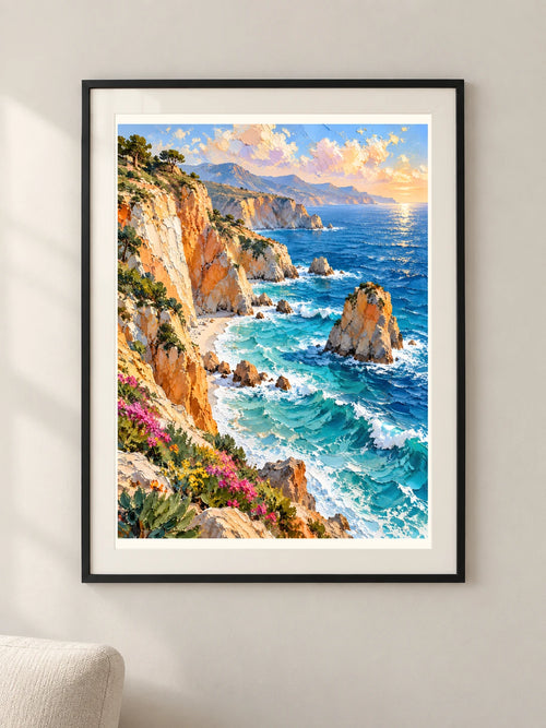 אור על המים — פוסטר אמנות מקורי — framed — minimal-room-v3