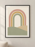 קשת מעל הגבעות — framed — minimal-room-v3
