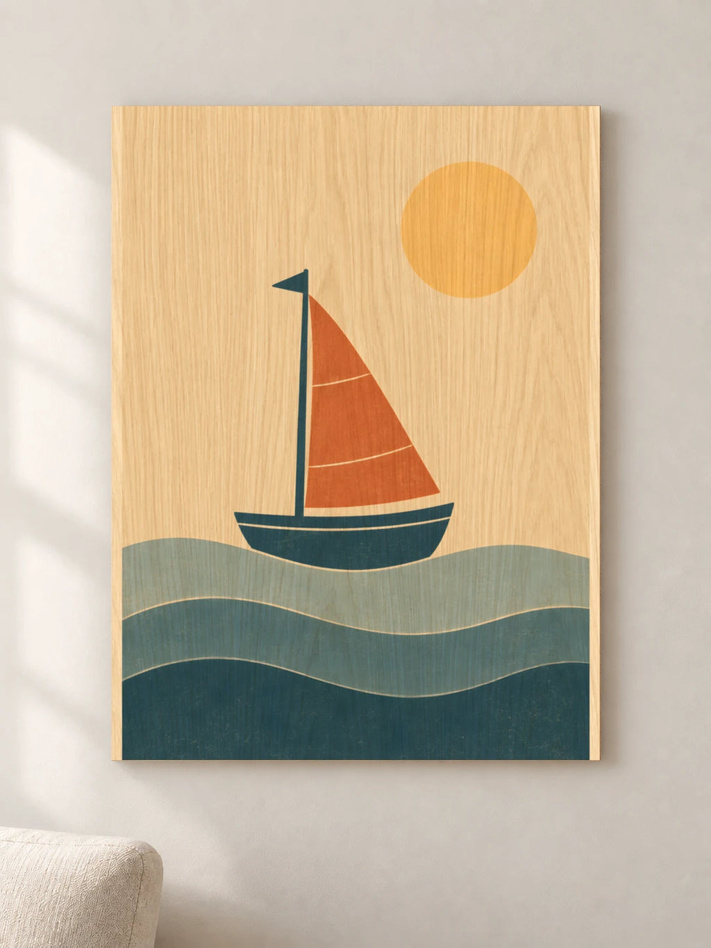 סירה קטנה בשמש — wood — minimal-room-v3