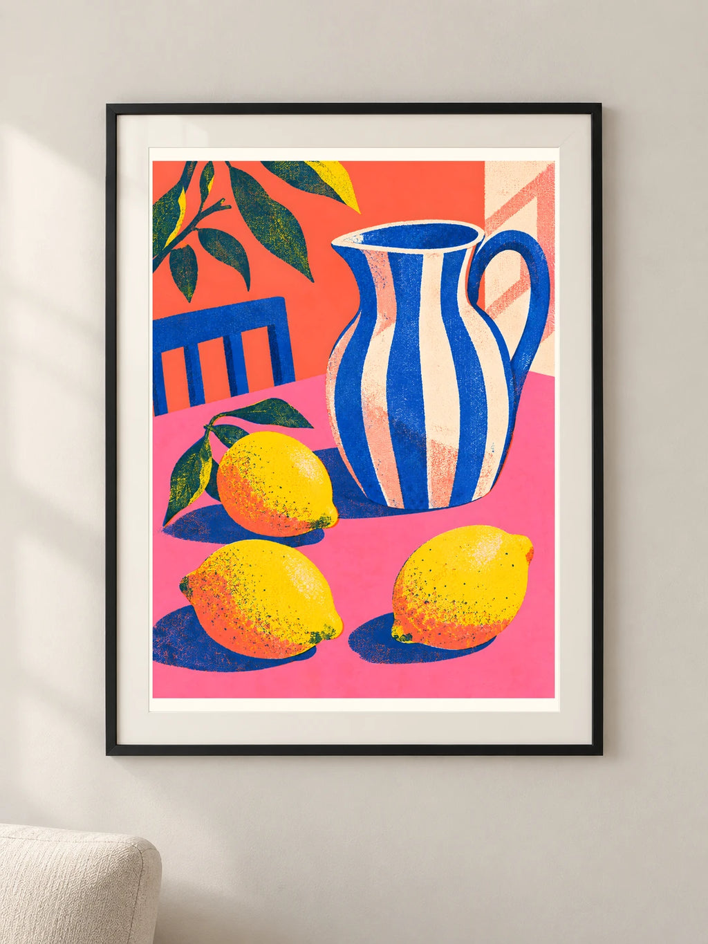 לימונים של קיץ — פוסטר אמנות מקורי — framed — minimal-room-v3