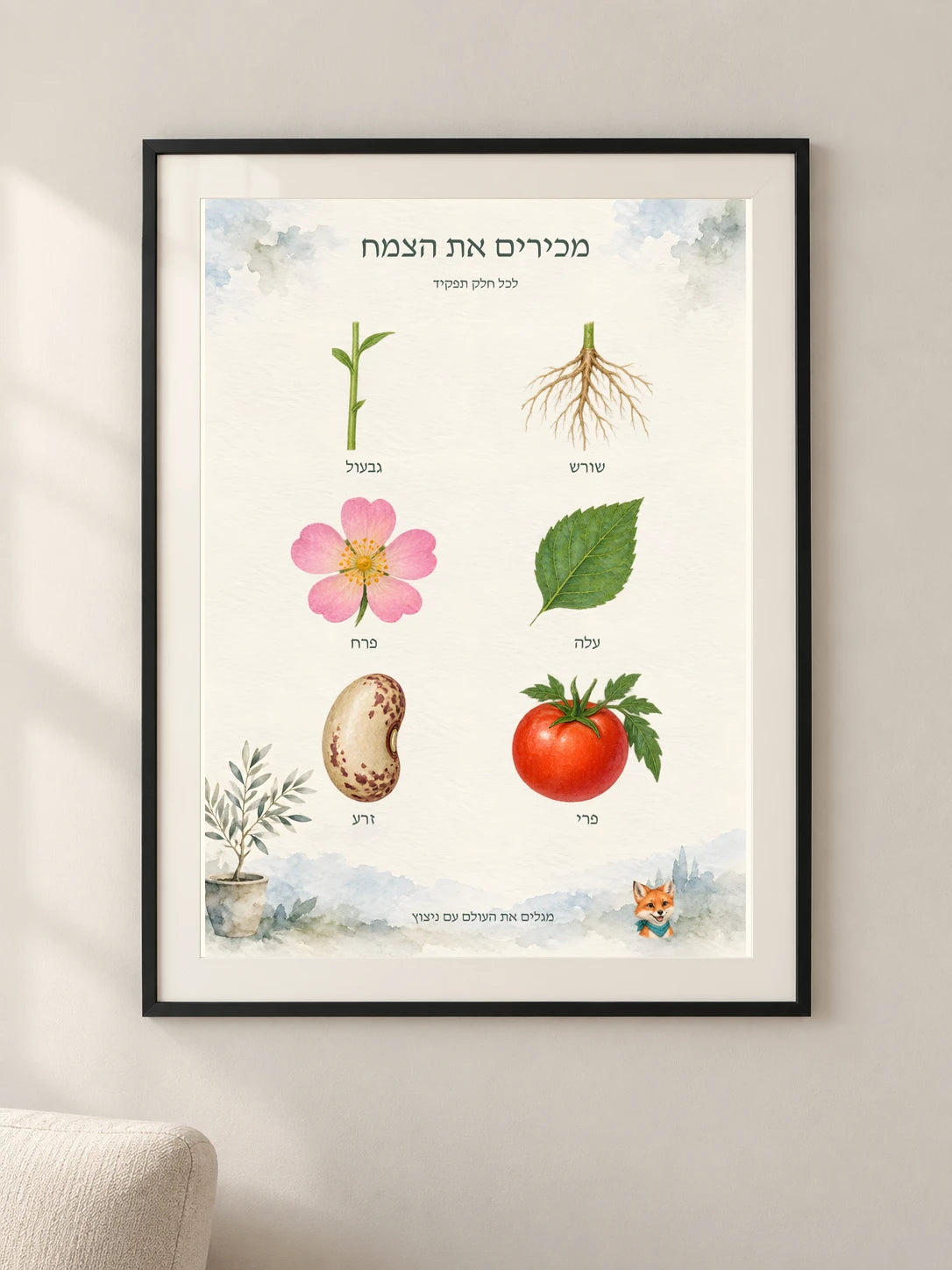 מכירים את הצמח — framed — minimal-room-v3