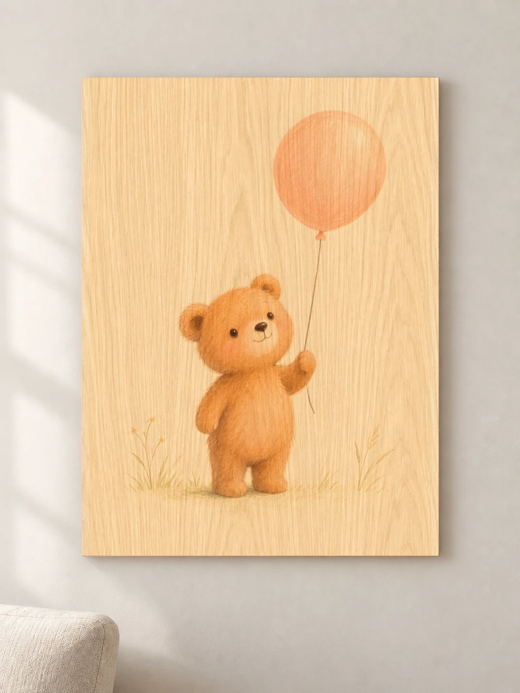 דובון ובלון — wood — minimal-room-v3