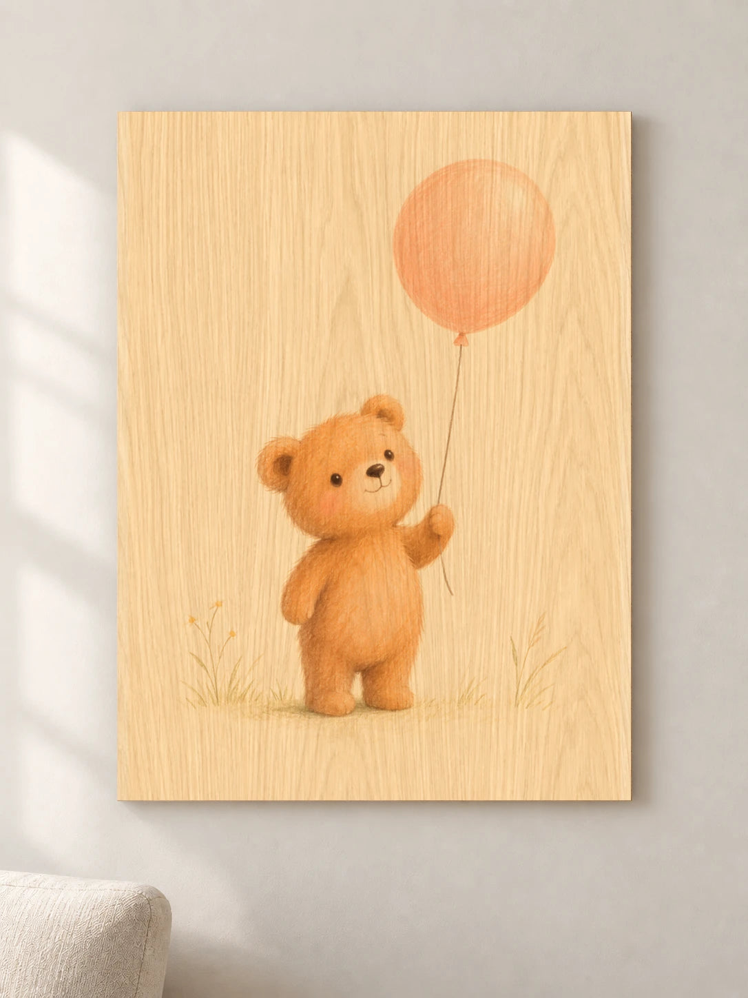 דובון ובלון — wood — minimal-room-v3