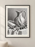 השקט של הסטודיו — פוסטר אמנות מקורי — framed — minimal-room-v3