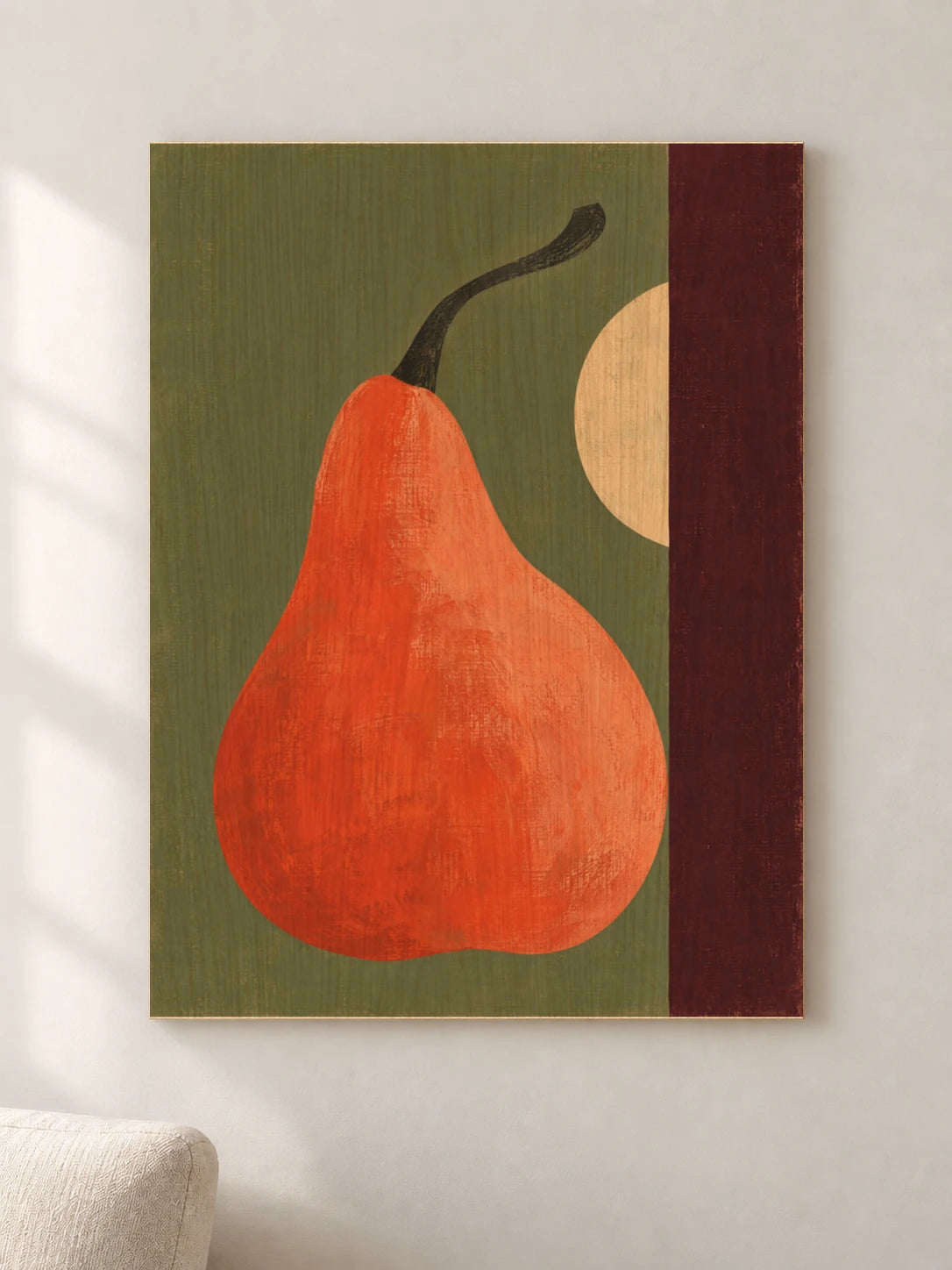 האובייקט והצבע שלכם — פוסטר גרפי מקורי — wood — minimal-room-v3